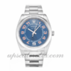 Caixa Unissex Rolex Air-king 114200 34 MM Movimento automático Mostrador azul