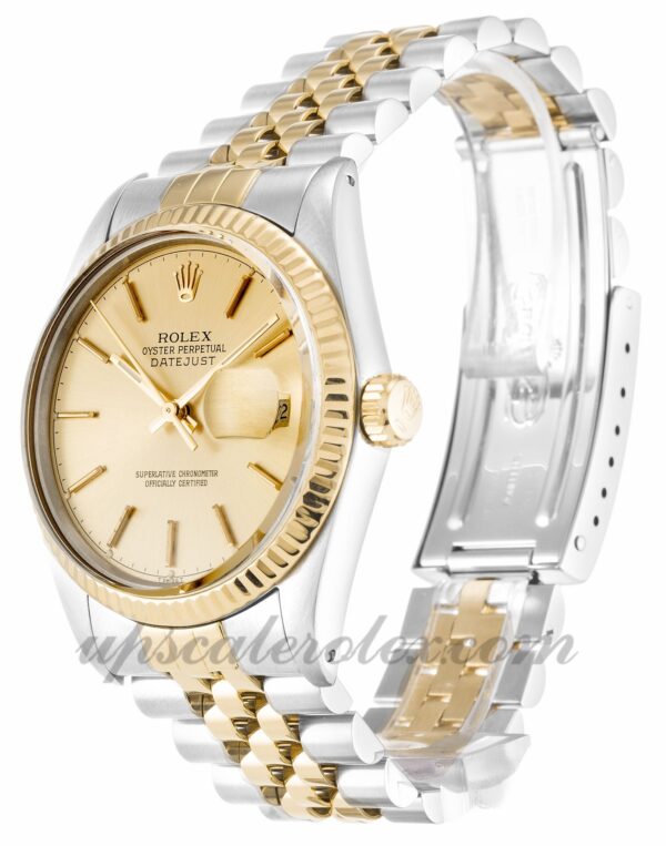Caixa masculina Rolex Datejust 16013 36 mm Botão champanhe movimento automático - Image 2
