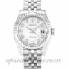Senhoras Rolex Datejust Lady 179174 26 mm caso movimento automático Silver Jubilee Diamond Dial