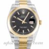 Homens Rolex Datejust 116203 caixa 36 mm Movimento automático Dial preto