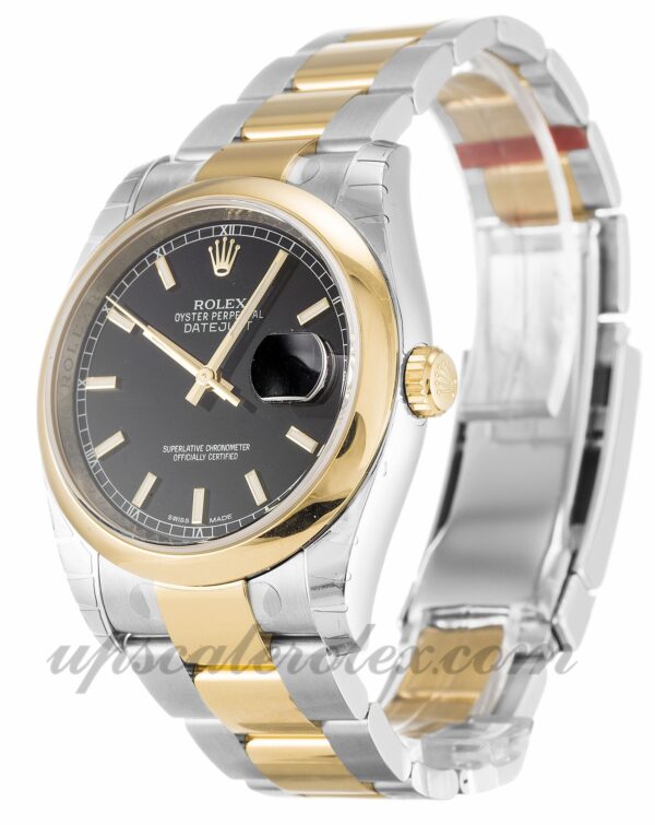 Homens Rolex Datejust 116203 caixa 36 mm Movimento automático Dial preto - Image 2