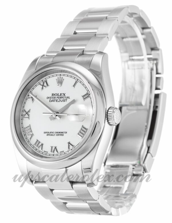 Rolex Datejust 116200 Men 36mm Caixa Mostrador Branco Aço Inoxidável 316 - Image 2