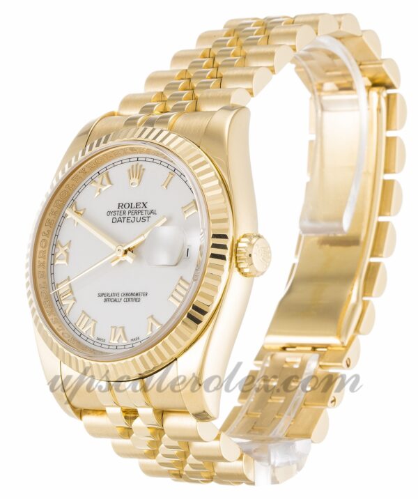 Homens Rolex Datejust 116238 caixa 36 mm Movimento automático Mostrador branco - Image 2