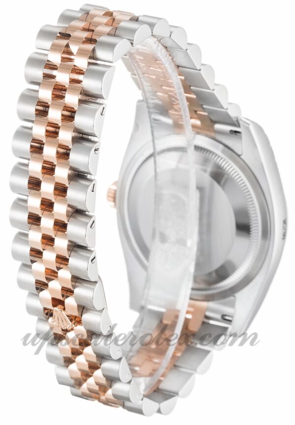 Rolex Datejust Mens 116231 36mm Caixa Movimento Automático Grau 316 Aço Inoxidável e Ouro Rosa - Image 3