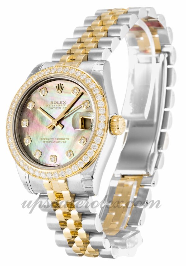 Senhoras Rolex Datejust Lady 178383 31 mm caixa preta madrepérola movimento automático - dial de diamante - Image 2