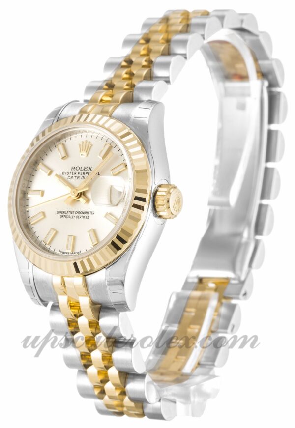 Senhoras Rolex Datejust Lady 179173 caixa 26 mm movimento automático mostrador prateado - Image 2