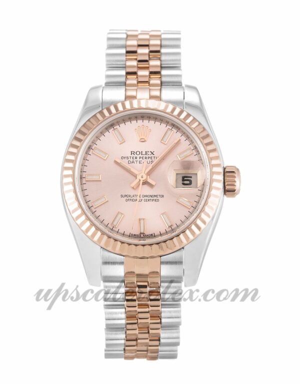 Senhoras Rolex Datejust Lady 179171 caixa 26mm movimento automático dial rosa
