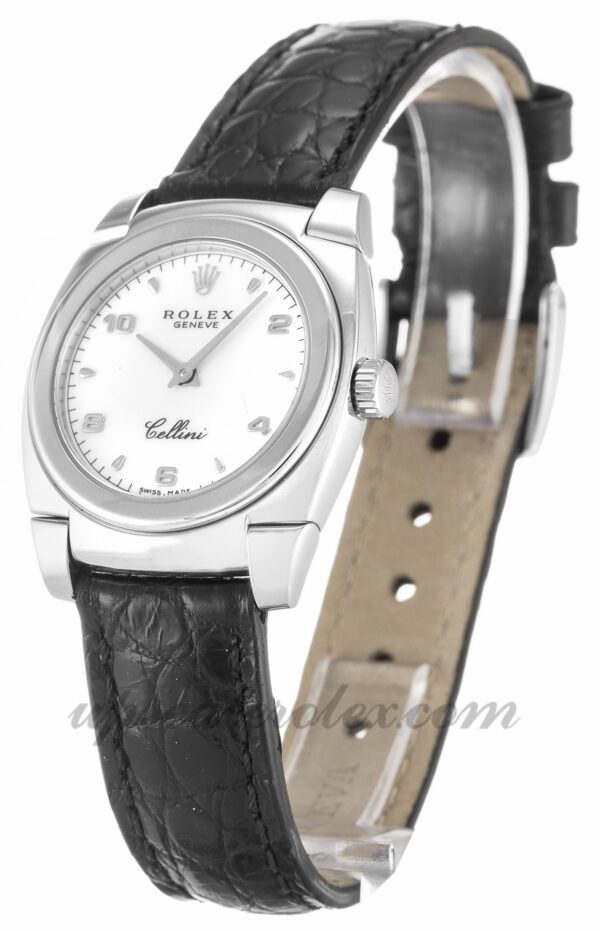 Senhoras Rolex Cellini 5310 25 mm caixa mostrador branco movimento de quartzo - Image 2