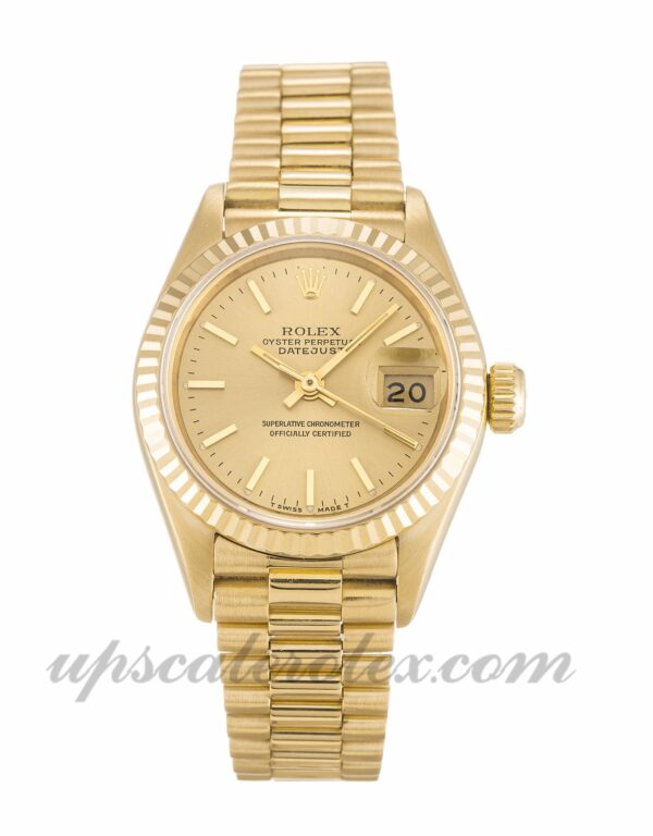 Senhoras Rolex Datejust Lady 69178 26mm caixa em ouro amarelo movimento automático