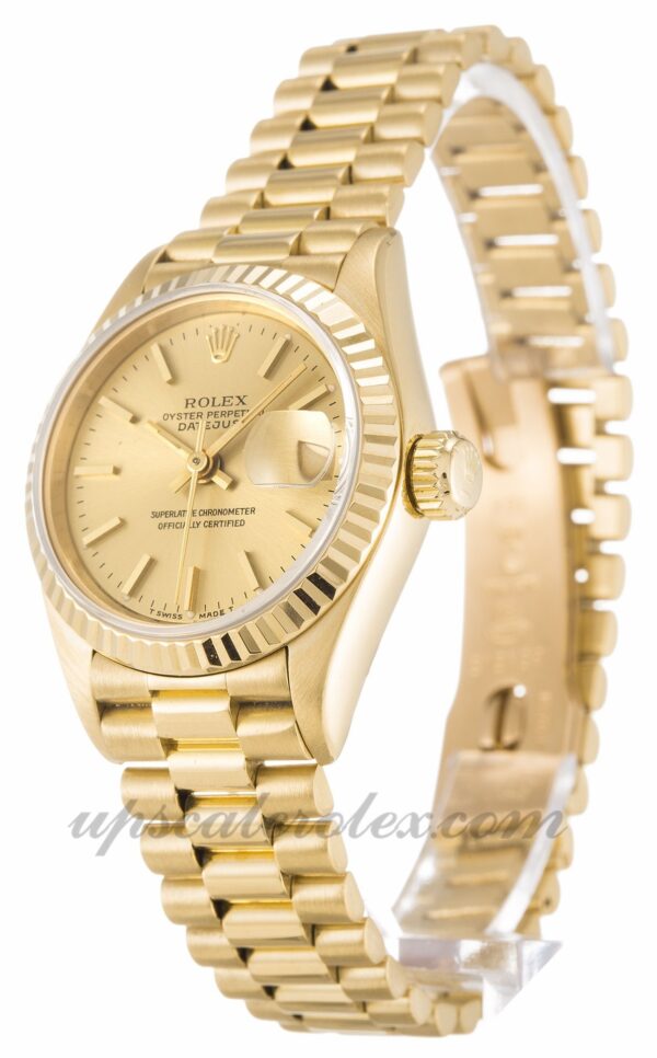 Senhoras Rolex Datejust Lady 69178 26mm caixa em ouro amarelo movimento automático - Image 2