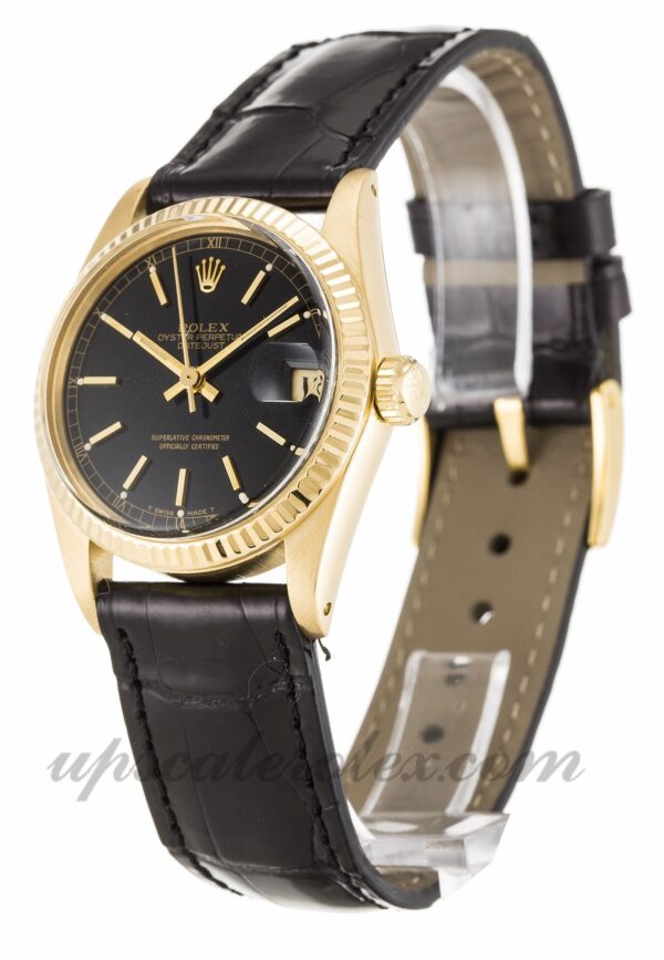 Caixa unissex Rolex Mid-Size Datejust 6827 31 mm Movimento automático Mostrador preto - Image 2