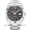 Caixa masculina Rolex Turn-O-Graph 116264 36mm Movimento automático Dial cinza