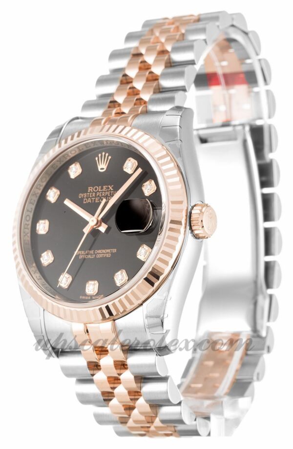 Mens Rolex Datejust 116231 36mm caixa movimento automático Black Diamond Dial - Image 2