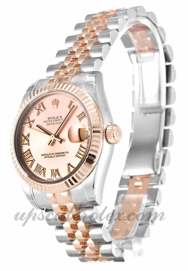 Caixa unissex Rolex Mid-Size Datejust 178271 31 mm Movimento automático Dial rosa