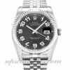 Homens Rolex Datejust 116234 caixa 36 mm Movimento automático Mostrador concêntrico preto