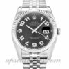 Homens Rolex Datejust 116234 caixa 36 mm Movimento automático Mostrador concêntrico preto