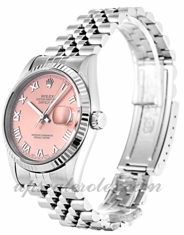 Masculino Rolex Datejust 16234 caixa 36 mm Movimento automático dial rosa - Image 2