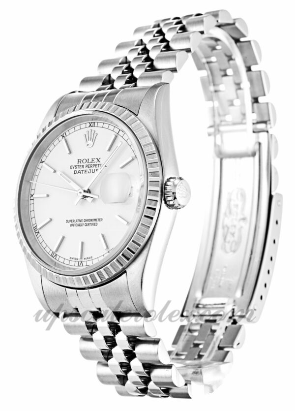 Caixa Unissex Rolex Datejust 16220 36 mm Movimento automático Mostrador branco - Image 2