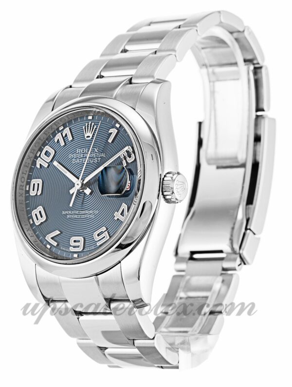 Rolex Datejust 116200 Men 36mm Caixa Movimento Automático Mostrador Concêntrico Azul - Image 2