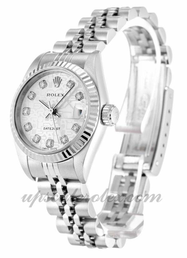 Senhoras Rolex Datejust Lady 79174 26mm caso movimento automático Silver Jubilee Diamond Dial - Image 2