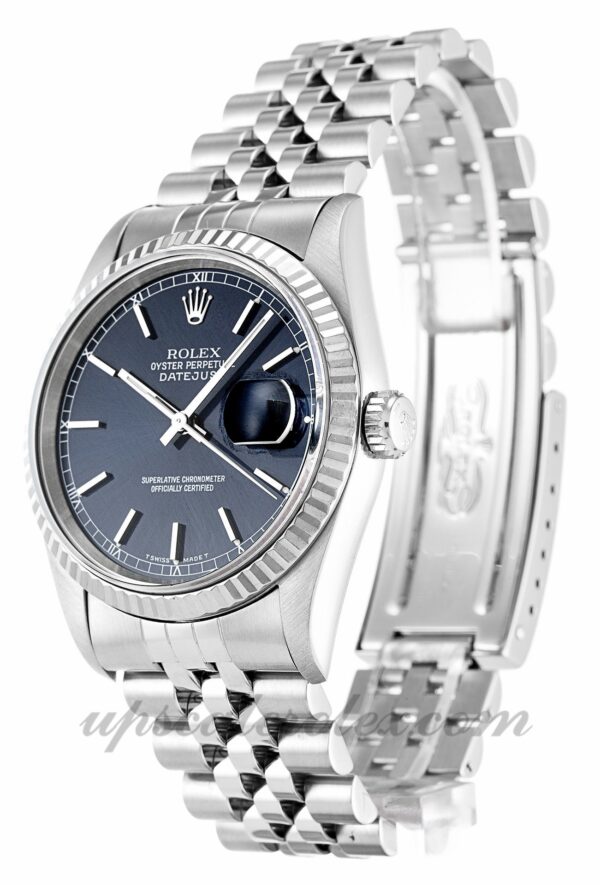 Rolex Datejust 16234 Men 36mm Caixa Movimento Automático Dial Azul - Image 2