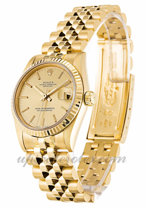 Caixa Unissex Rolex Mid-Size Datejust 68278 31 mm Movimento automático Botão Champagne - Image 2
