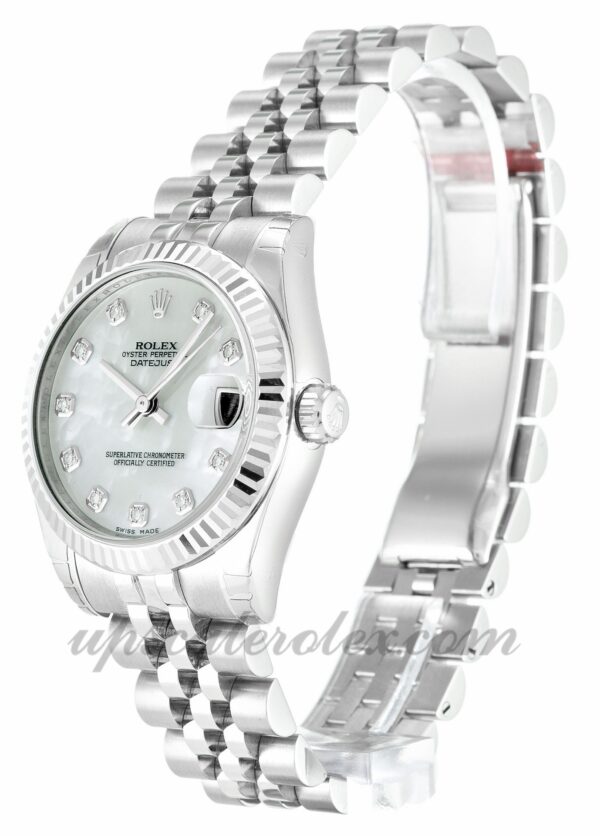 Senhora Rolex Datejust Lady 178274 caixa 31 mm Madrepérola movimento automático - mostrador de diamante branco - Image 2