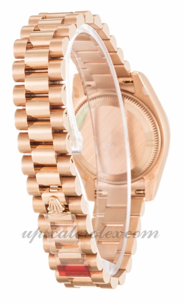 Senhoras Rolex Datejust Lady 179175 caixa 26 mm Movimento automático mostrador em ouro rosa com diamantes (Jubileu) - Image 3