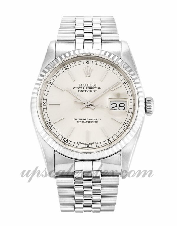 Homens Rolex Datejust 16234 caixa 36 mm Movimento automático Dial Ivory