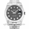 Mens Rolex Datejust 116234 36mm caixa movimento automático Black Diamond Dial
