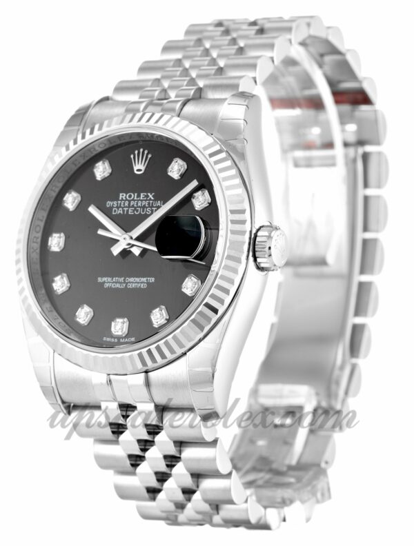 Mens Rolex Datejust 116234 36mm caixa movimento automático Black Diamond Dial - Image 2
