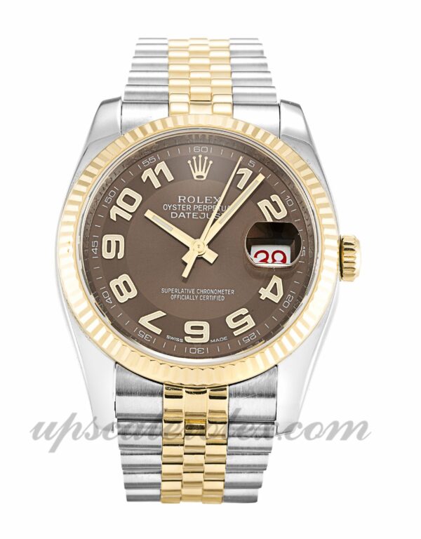 Homens Rolex Datejust 116233 caixa 36 mm Movimento automático mostrador bronze