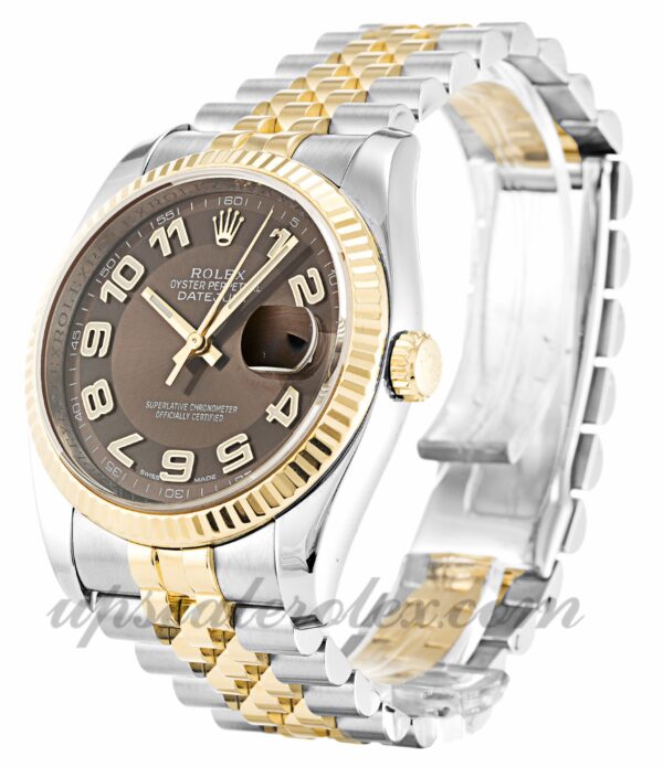 Homens Rolex Datejust 116233 caixa 36 mm Movimento automático mostrador bronze - Image 2