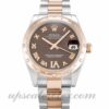 Senhoras Rolex Datejust Lady 178341 caixa 31mm Movimento automático mostrador de diamante chocolate