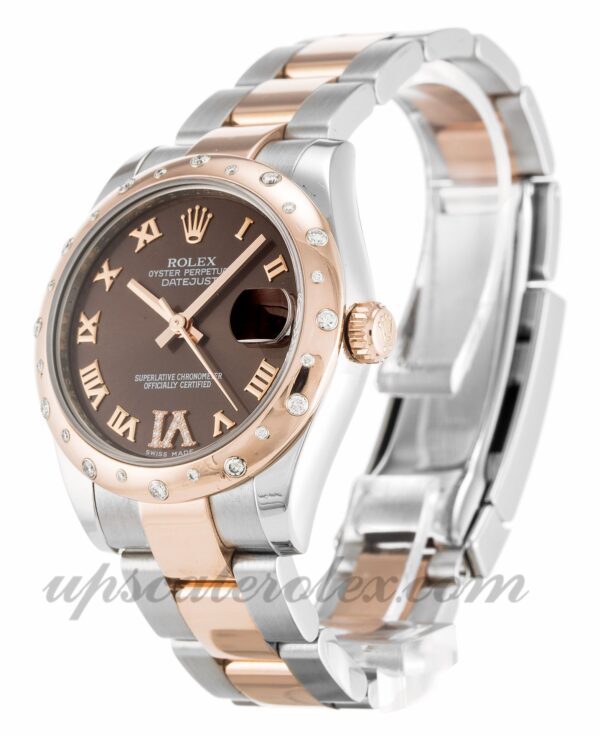 Senhoras Rolex Datejust Lady 178341 caixa 31mm Movimento automático mostrador de diamante chocolate - Image 2