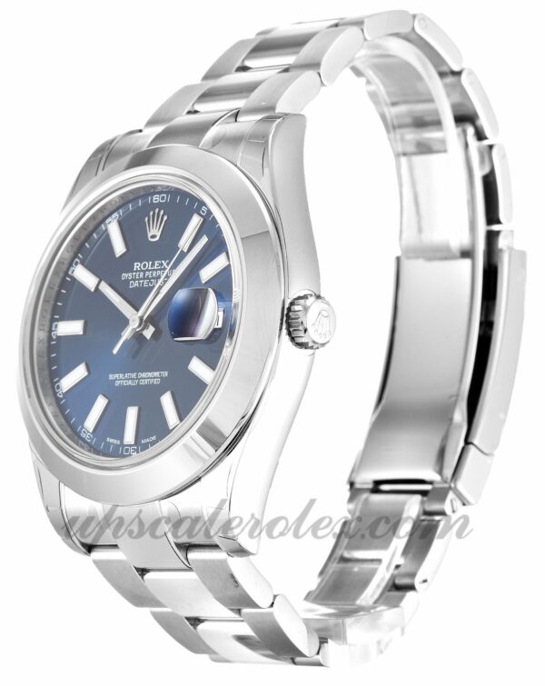 Homens Rolex Datejust II 116 300 41 mm caixa Movimento automático dial azul - Image 2