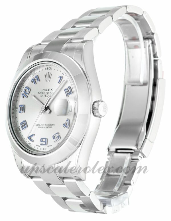 Homens Rolex Datejust II 116 300 41 mm caixa Movimento automático mostrador prateado - Image 2