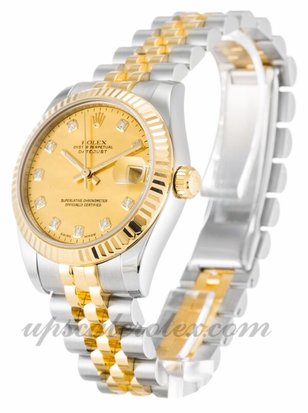 Senhoras Rolex Datejust Lady 178273 31 mm caso movimento automático Champagne Goldust Diamond Dial - Image 2