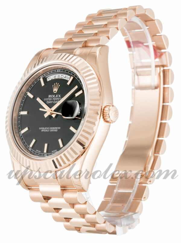 Masculino Rolex Day-Date II 218235 caixa 41 mm Movimento automático Mostrador preto - Image 3