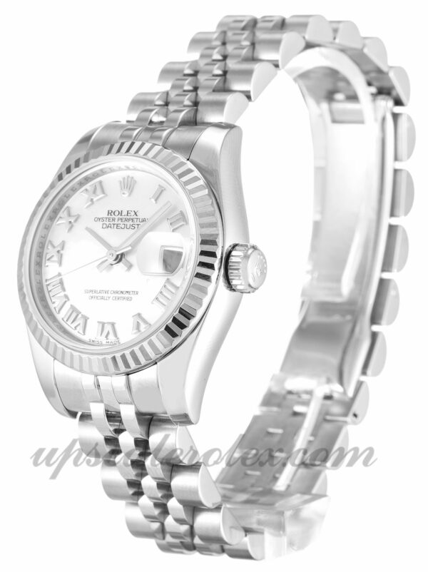Ladies Rolex Datejust Lady 179174 26 MM Case Madrepérola movimento automático - mostrador branco - Image 2