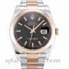 Homens Rolex Datejust 116201 caixa 36 mm Movimento automático Mostrador preto