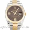 Caixa masculina Rolex Datejust 116233 36 mm mostrador floral movimento automático