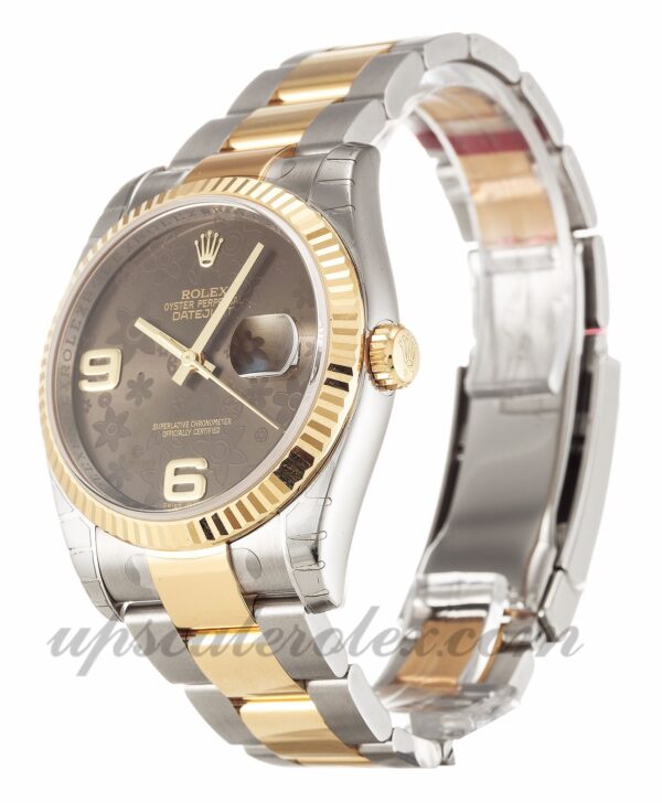 Caixa masculina Rolex Datejust 116233 36 mm mostrador floral movimento automático - Image 2
