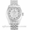 Senhoras Rolex Datejust Lady 179174 caixa 26 mm Movimento automático mostrador prata com diamantes