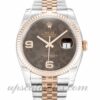 Caixa Unissex Rolex Datejust 116231 36mm Movimento automático Chocolate Floral Diamond Dial