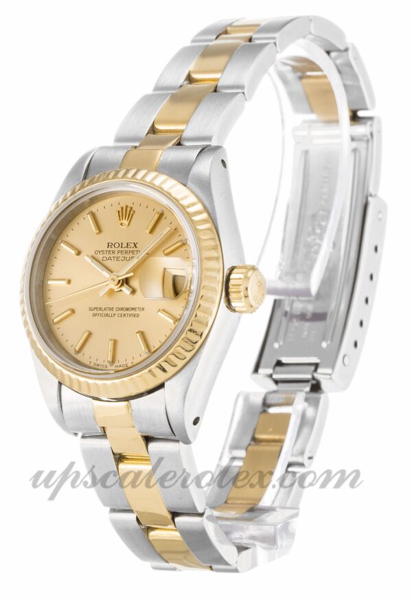 Senhoras Rolex Datejust movimento automático Champagne Dial Lady 69173 26 mm caso - Image 2