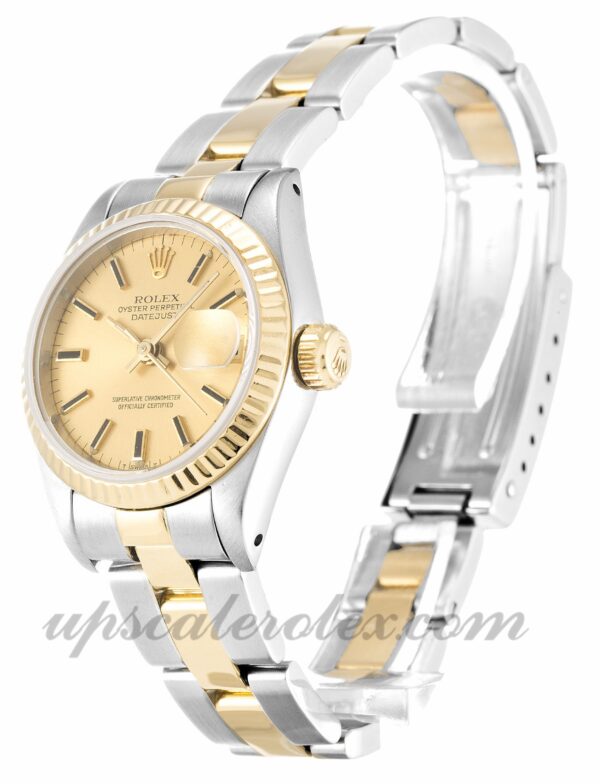 Senhoras Rolex Datejust Lady 69173 caixa 26mm Movimento automático botão Champagne - Image 2