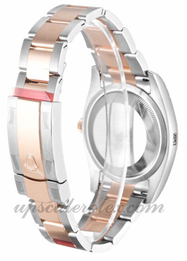 Masculino Rolex Datejust 116201 caixa 36 mm Movimento automático mostrador em ouro rosa com diamantes (Jubileu) - Image 3