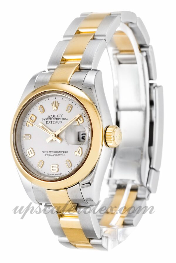 Senhoras Rolex Datejust Lady 179163 caixa 26 mm Movimento automático dial branco - Image 2