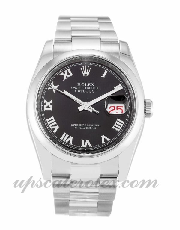 Rolex Datejust 116200 Men 36mm Caixa Movimento Automático Mostrador Preto
